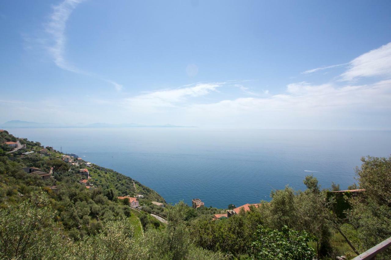 "Casalena" Villa A Furore Amalfi Coast Con Grande Terrazzo E Vista Sul Mare 外观 照片