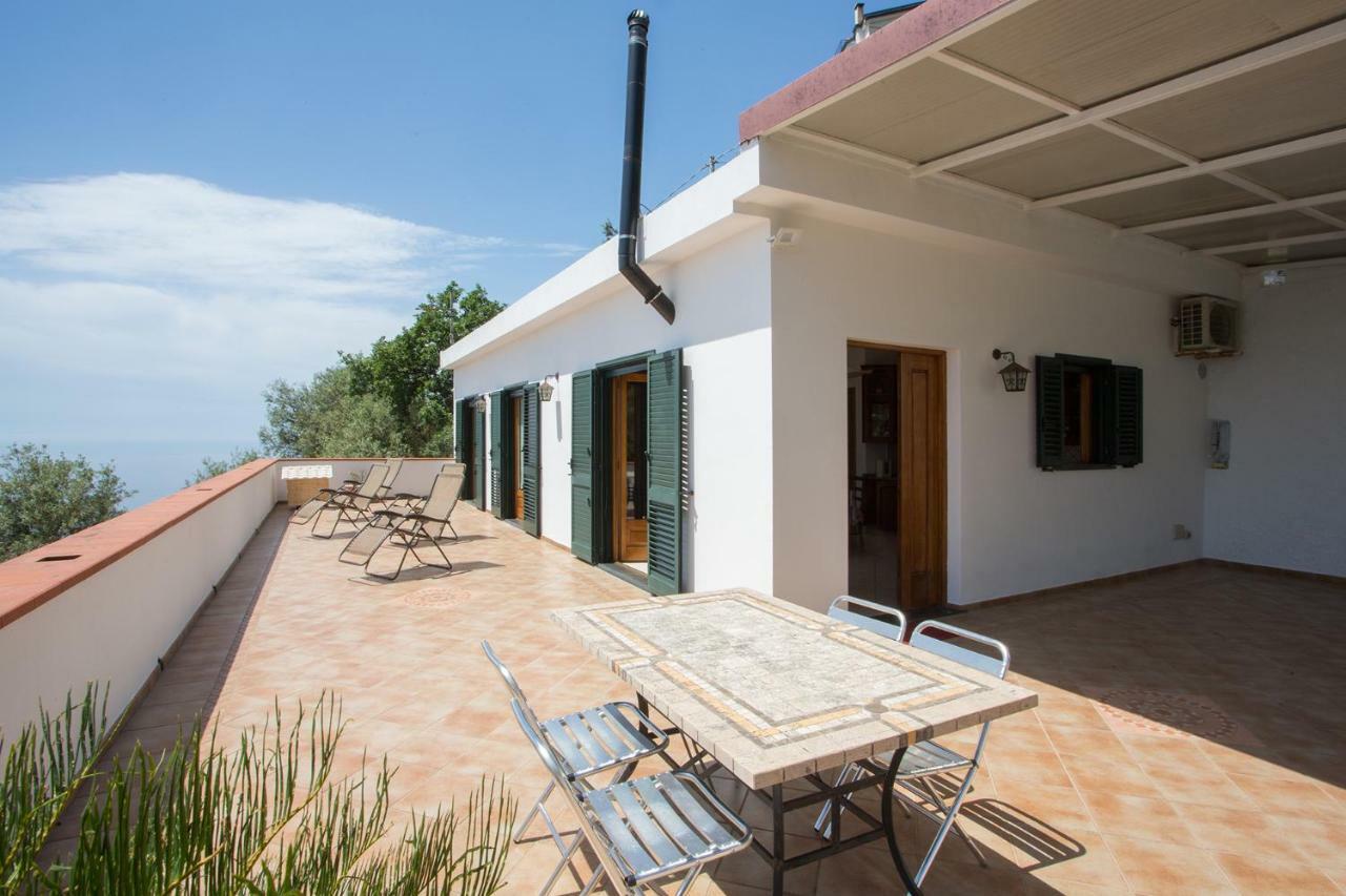 "Casalena" Villa A Furore Amalfi Coast Con Grande Terrazzo E Vista Sul Mare 外观 照片